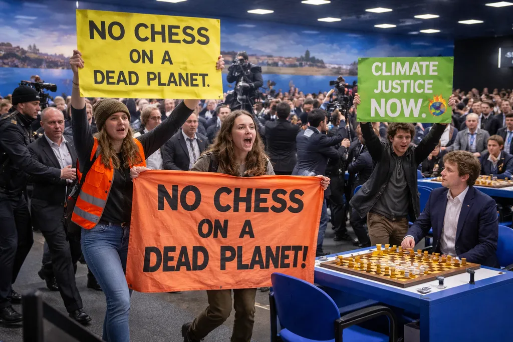 No Chess on a Dead Planet: Climate Protest Halts Play at Wijk aan Zee