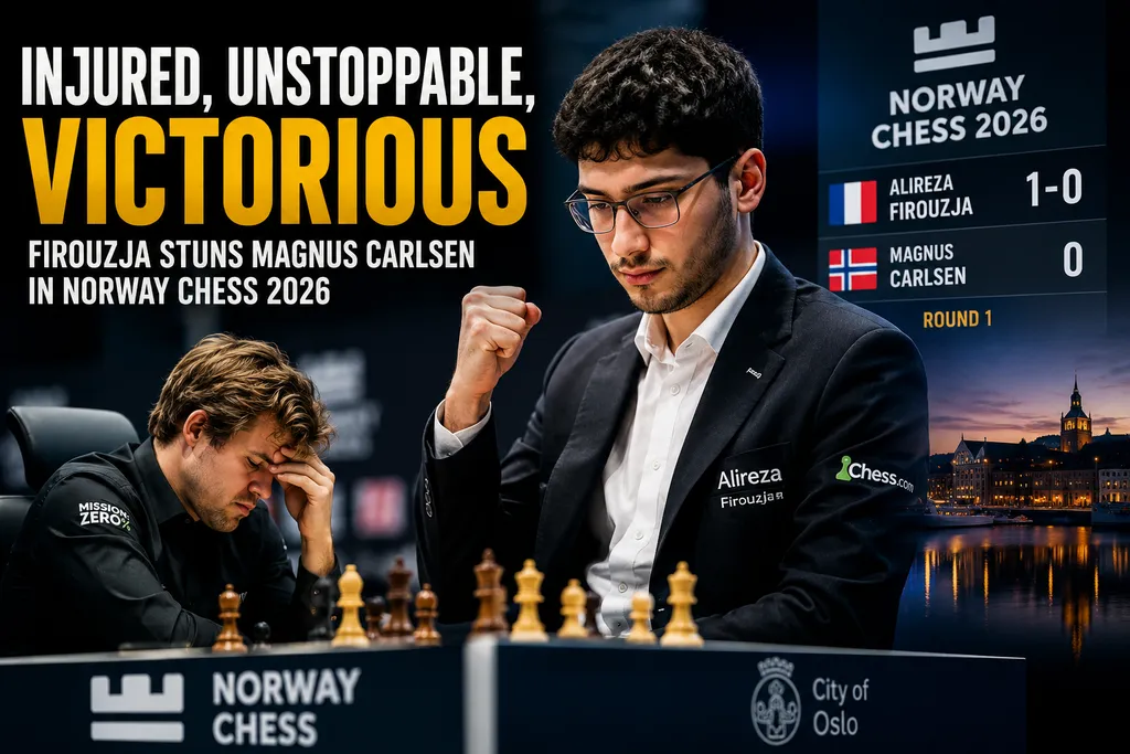 Injured, Unstoppable, Victorious: Firouzja Stuns Magnus Carlsen in One of Chess’s Greatest Upsets